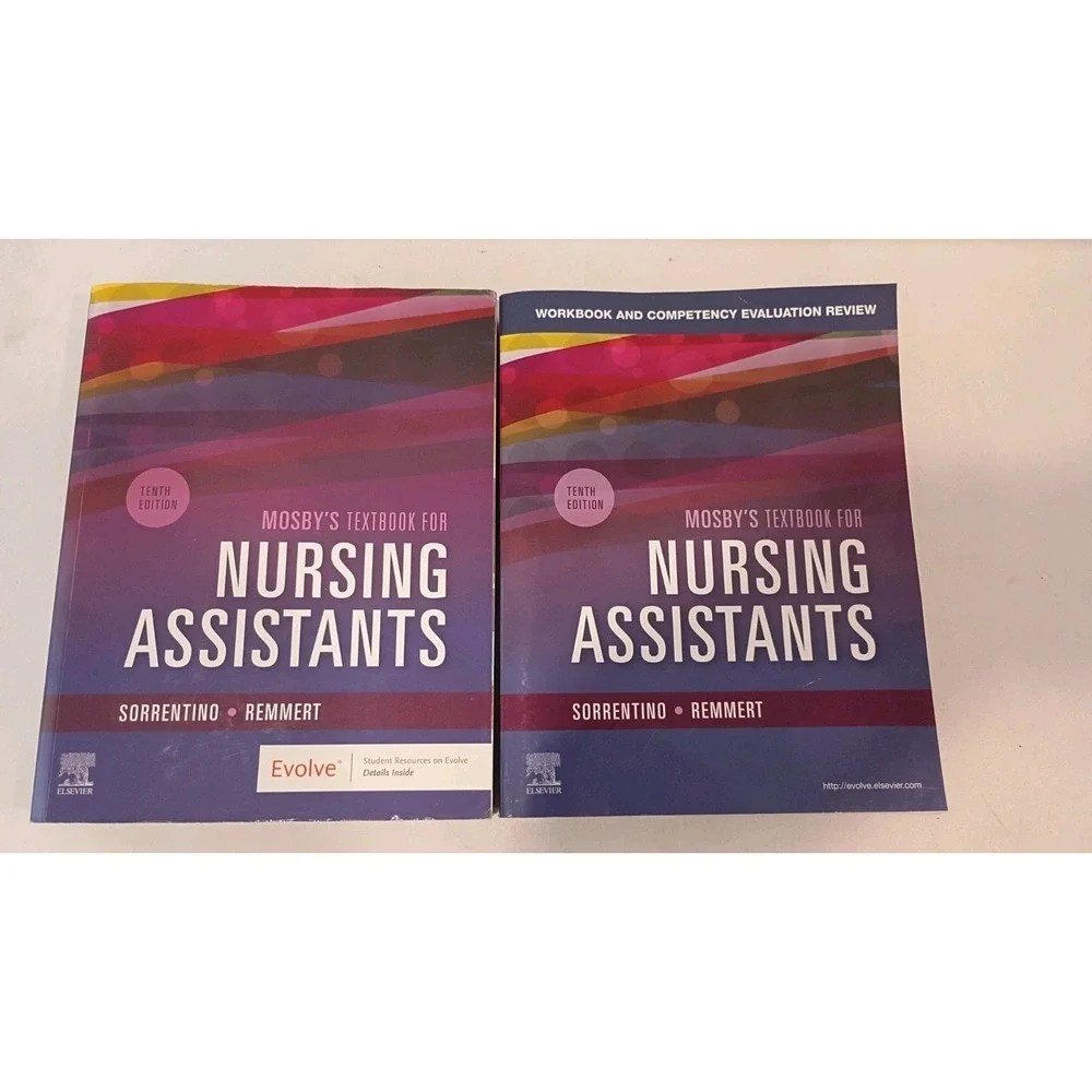Mosby's Textbook for Nursing Assistants with Unused Code + Matching Work Book VG